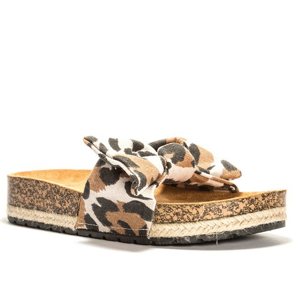 🚨The Brea//Toffee leopard print slide - Picture 2 of 3
